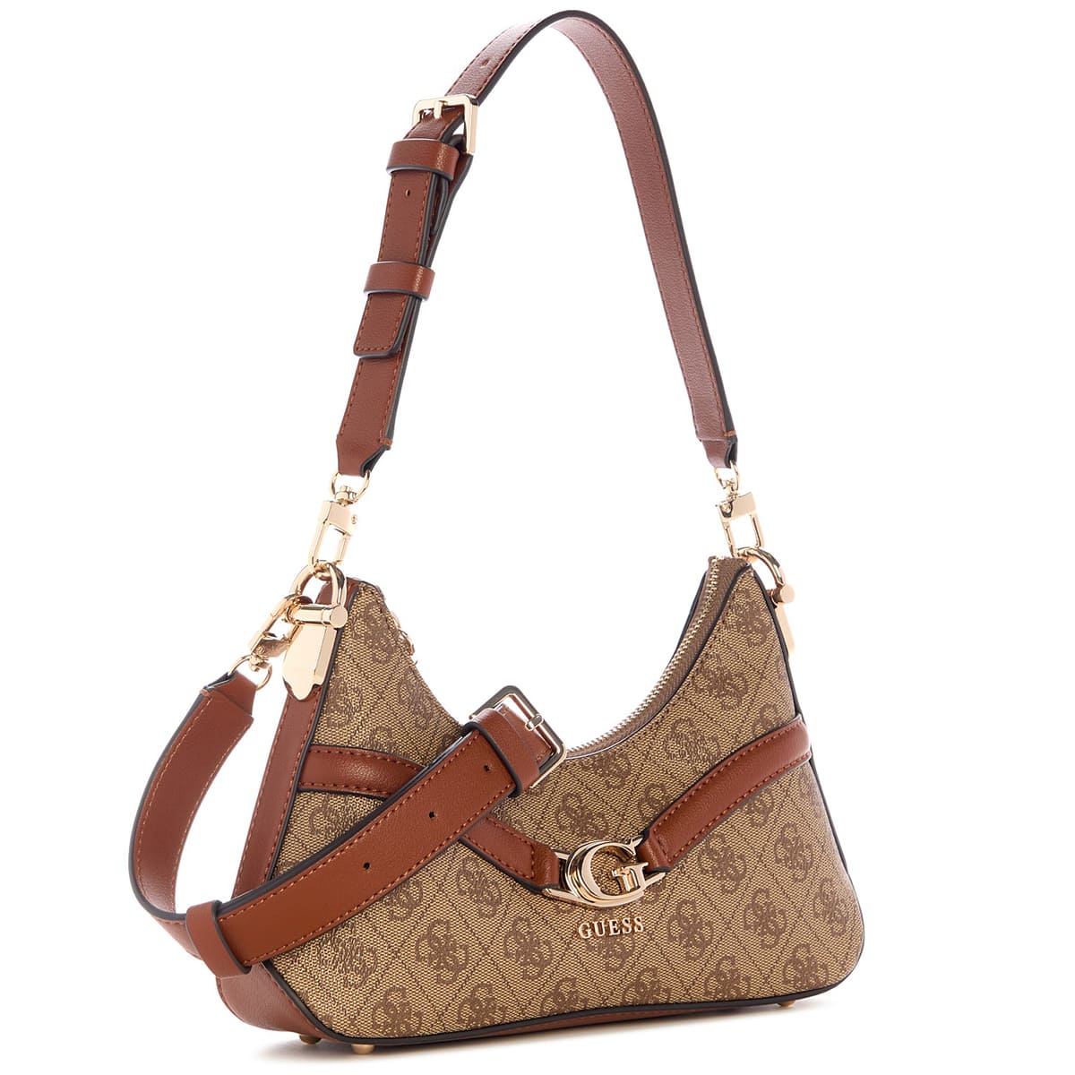 Guess Latte Logo Light Brown Brown Women Crossbody Hwsg7993730 Ltl