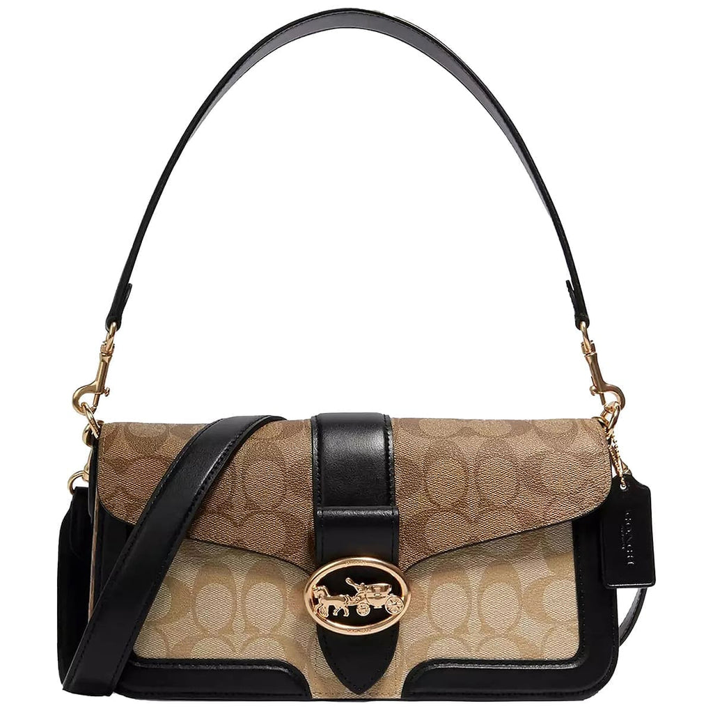 COACH Khaki – Black Women Shoulder Bag 5509 IMRKY