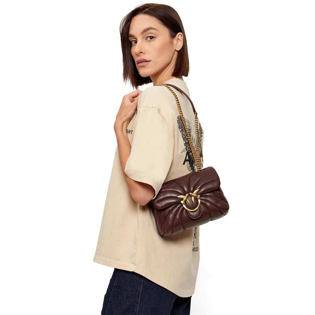 Pinko Burgundy Women Shoulder Bag Cross Body Bag 100038A1Exl86Q