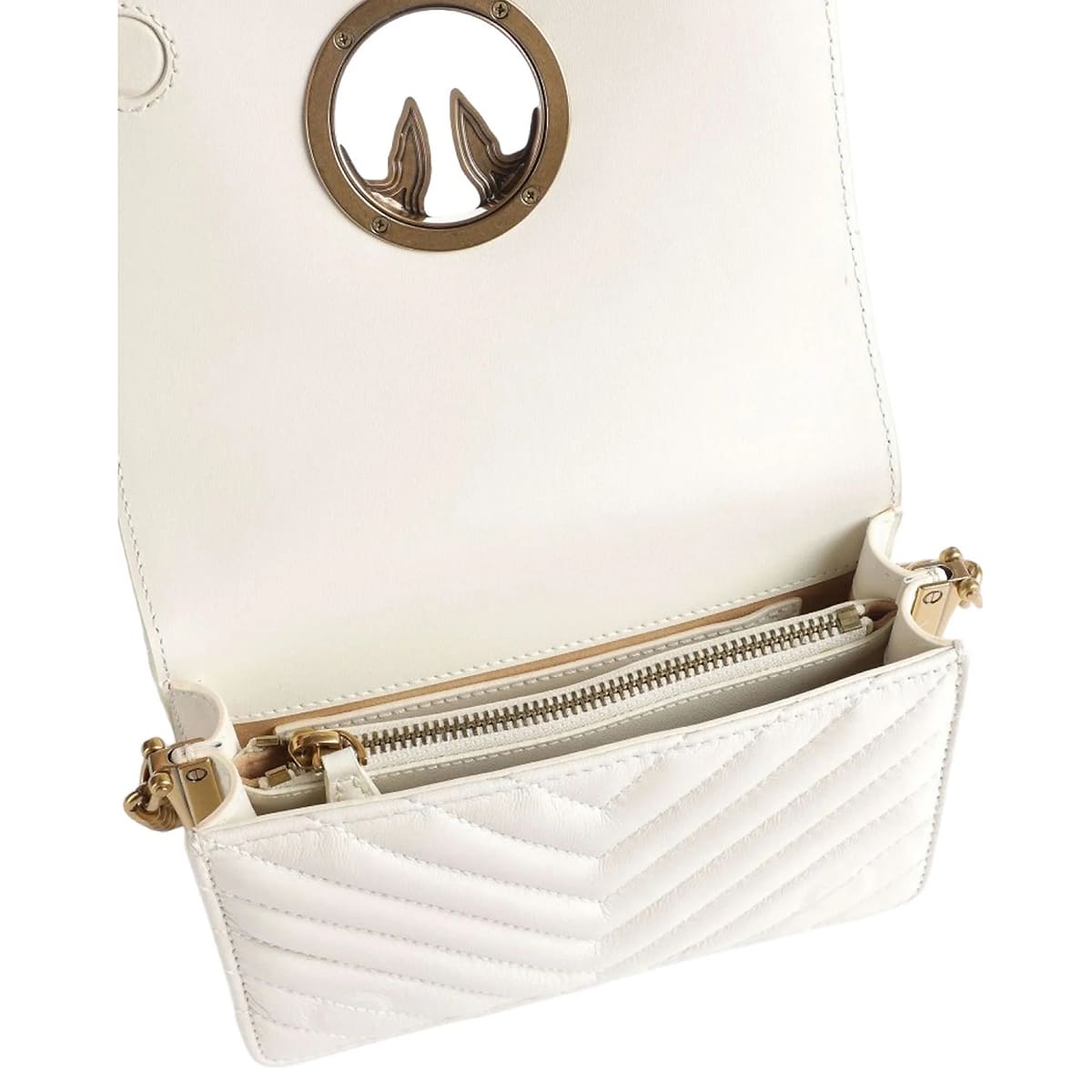 Pinko White Women Shoulder Bag Cross Body Bag 100063A0Gk Z14Q