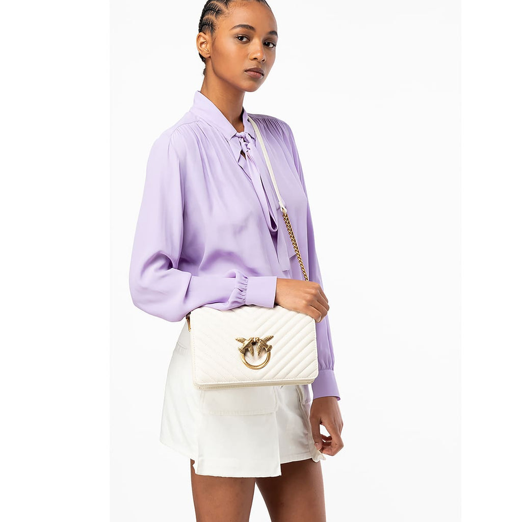 Pinko White Women Shoulder Bag Cross Body Bag 100063A0Gk Z14Q