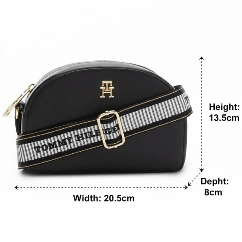 Tommy Hilfiger Black Women Cross Body Bag Aw0Aw16679