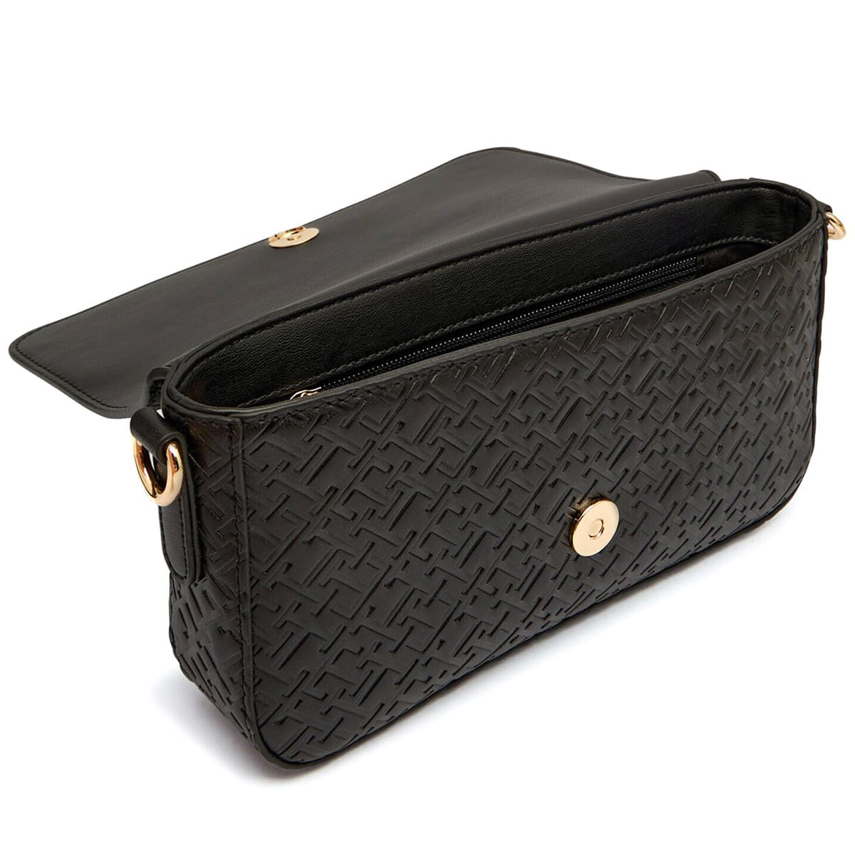 Tommy Hilfiger Black Women Crossbody Bag Aw0Aw18002