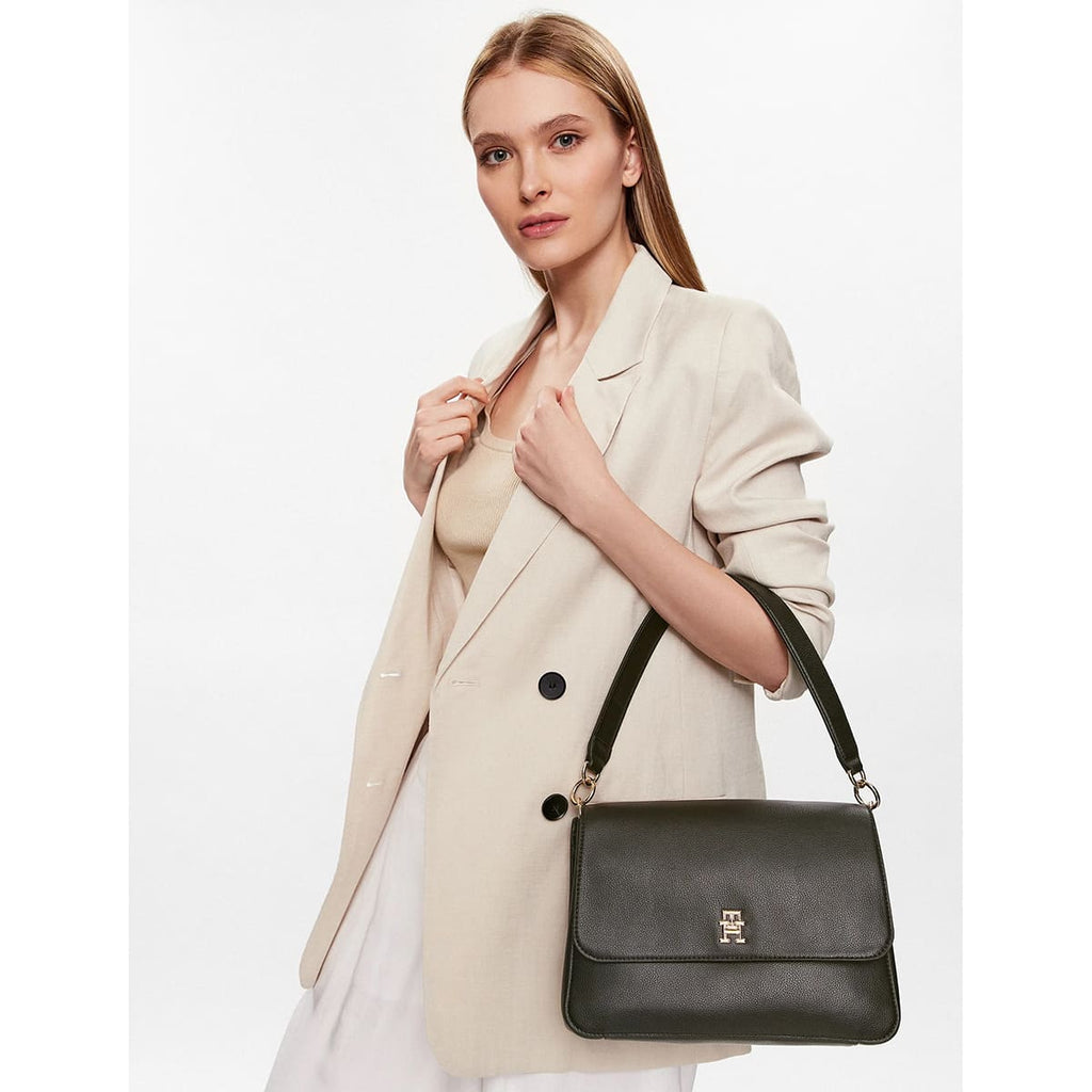 Tommy Hilfiger Black Women Handbag Aw0Aw14510 Blk