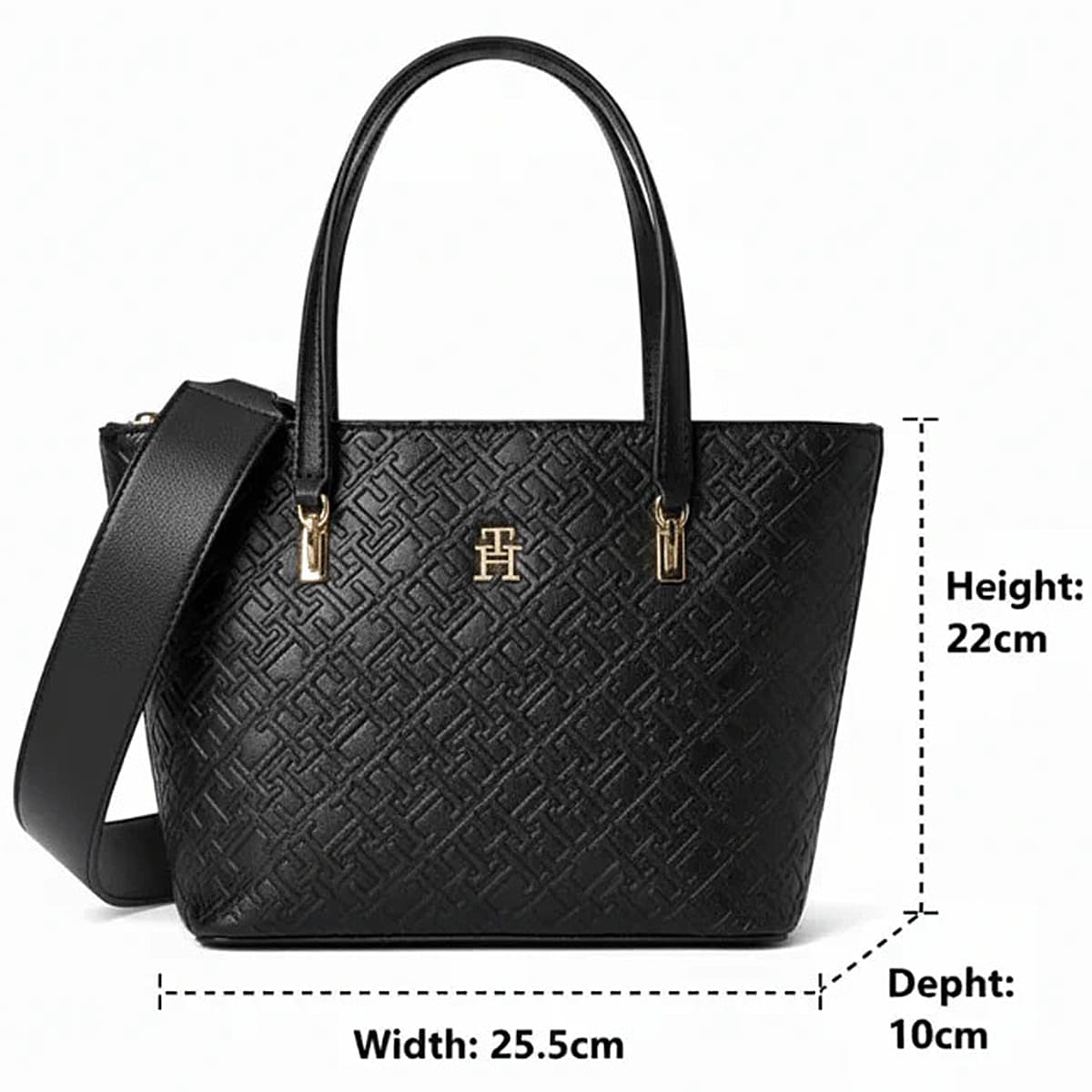 Tommy Hilfiger Black Women Handbags Aw0Aw16002