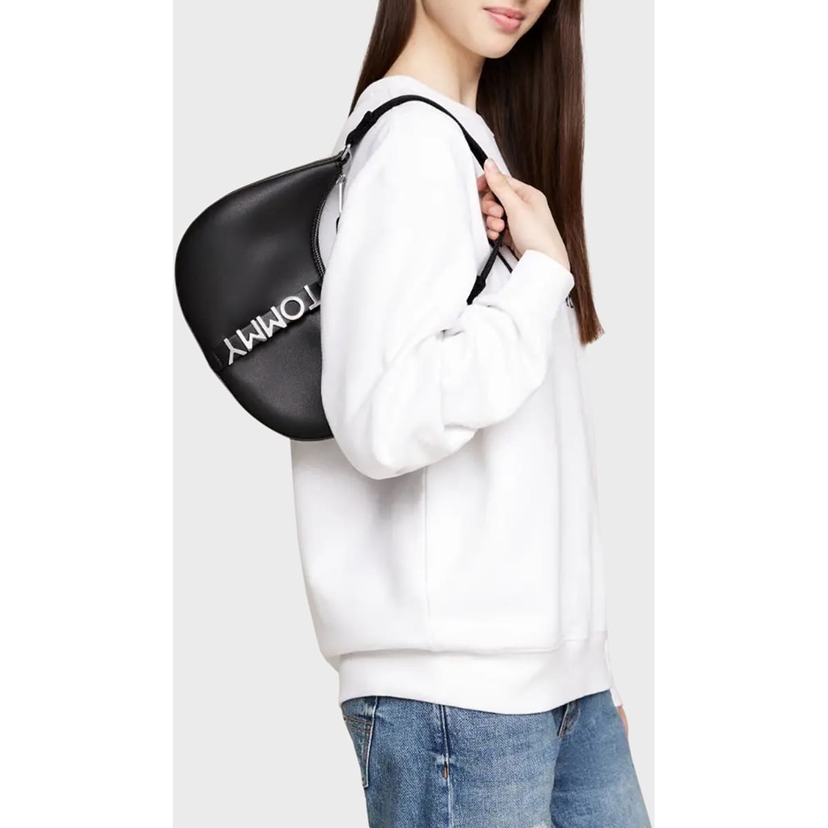Tommy Hilfiger Black Women Shoulder Bag Aw0Aw16510 Bds