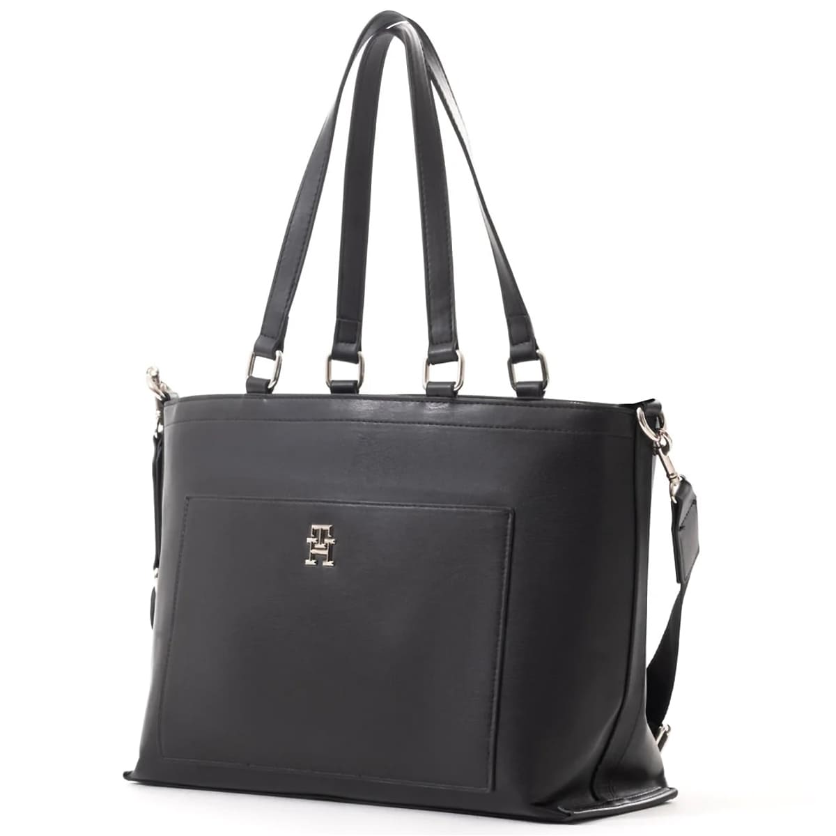 Tommy Hilfiger Black Women Tote Bag Handbags