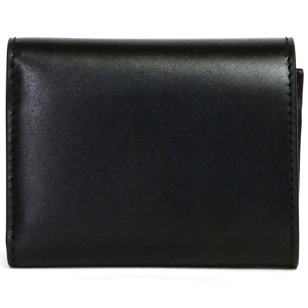 Tory Burch Black Leather Women’s Mini Wallet with Gold Logo