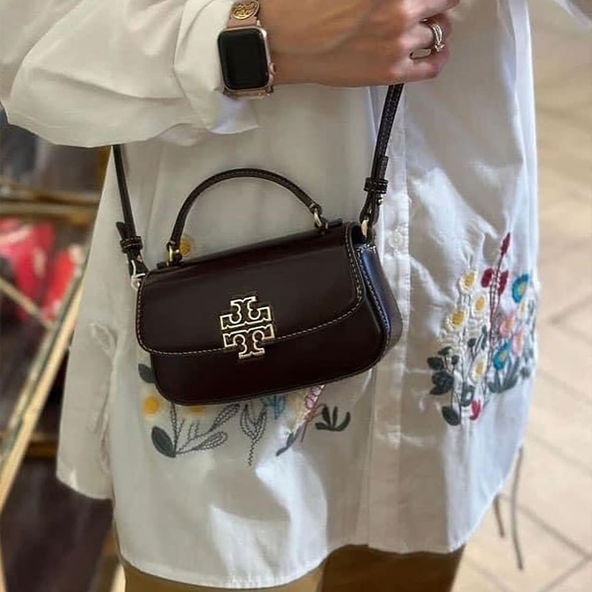 Tory Burch Brown Women Crossbody Bag 153726 Tempranillo